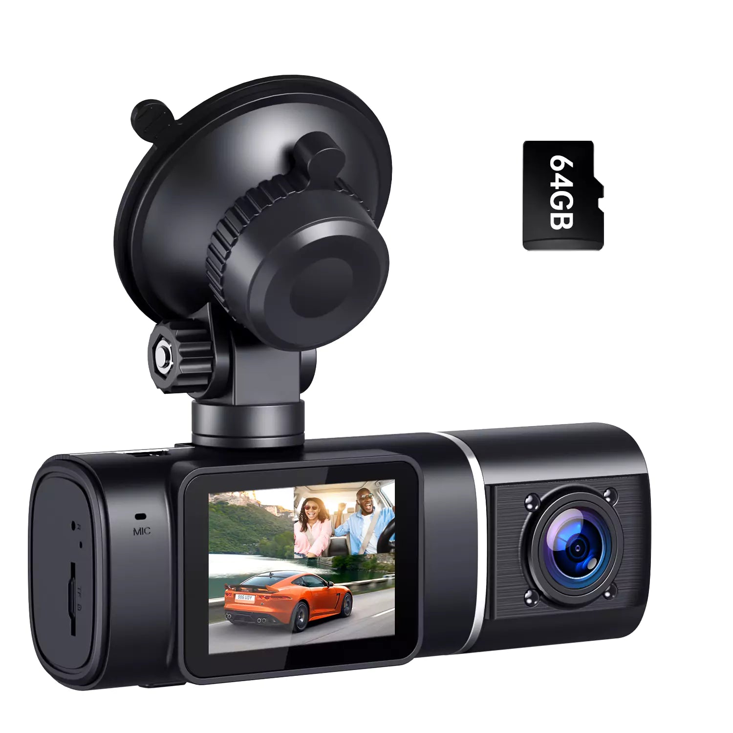 2 channel dash camera