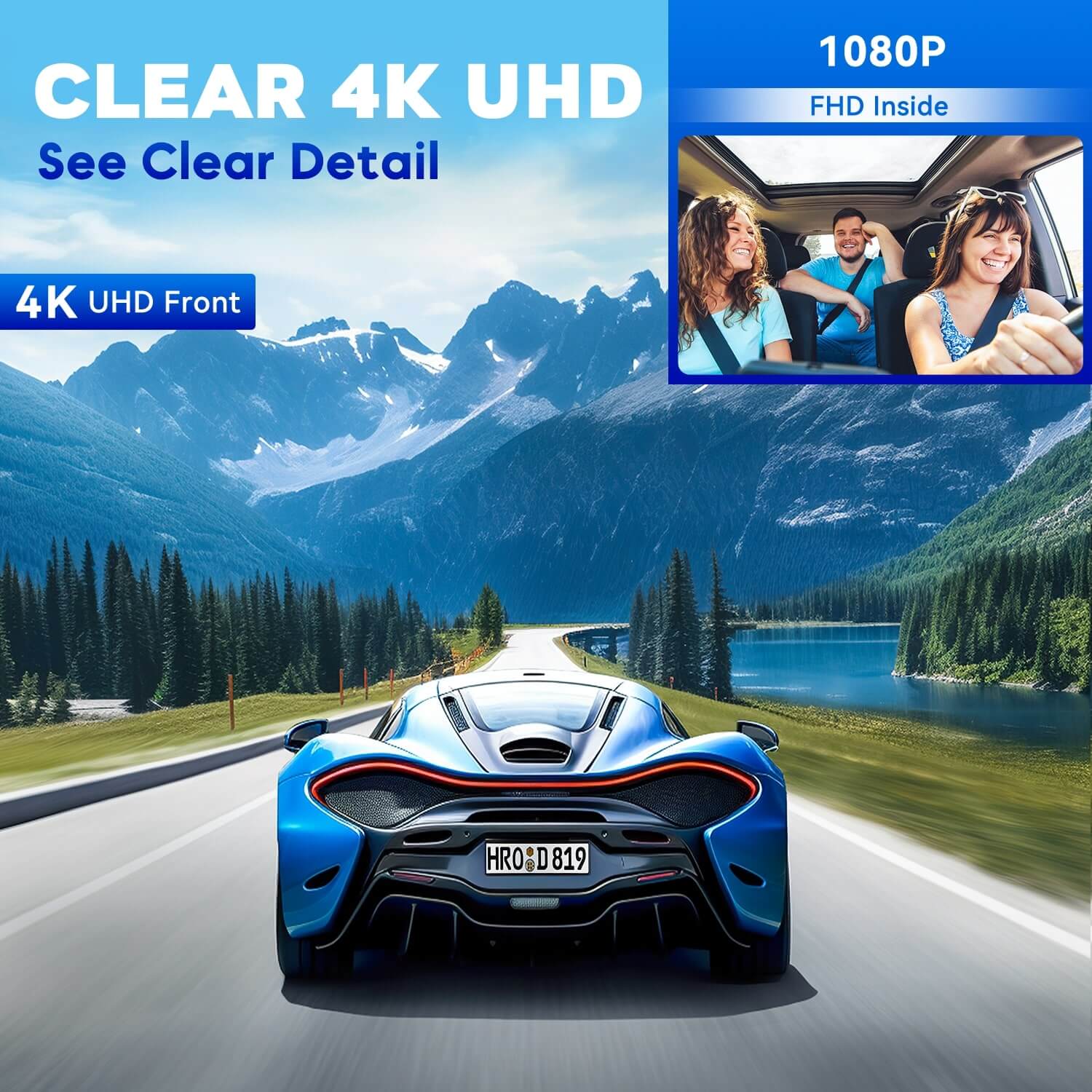 4K Front and Inside Dash Cam