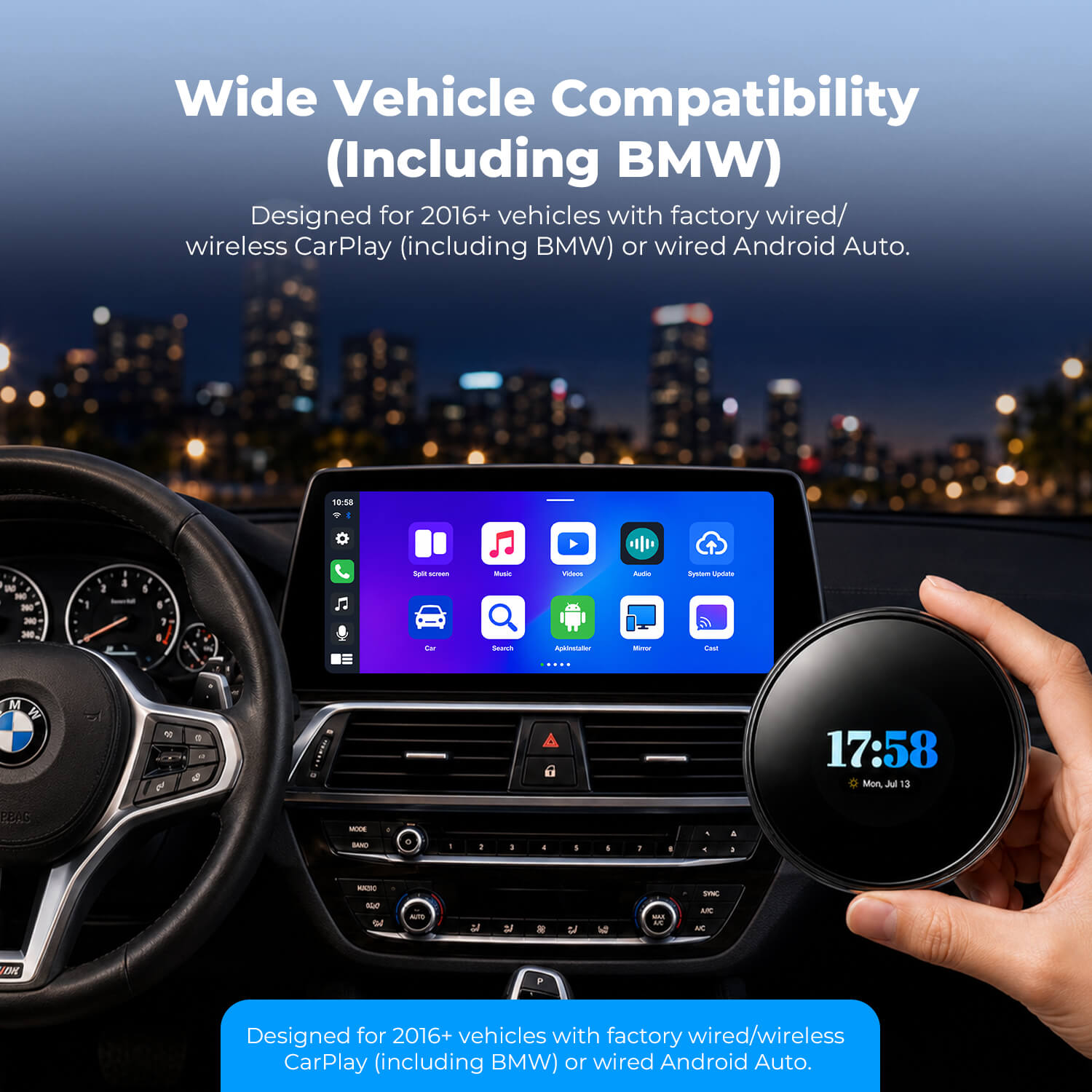 Lamtto RC31 5G LTE Smart Box for BMW & Wired CarPlay Cars