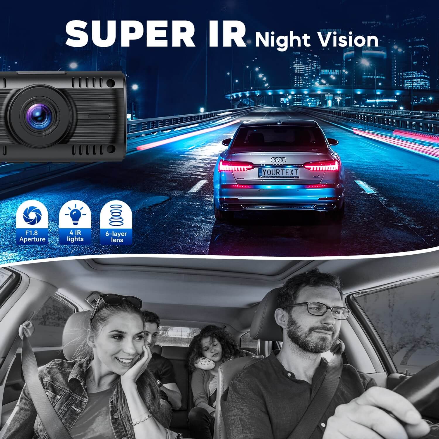 4K Front and Inside Dash Cam