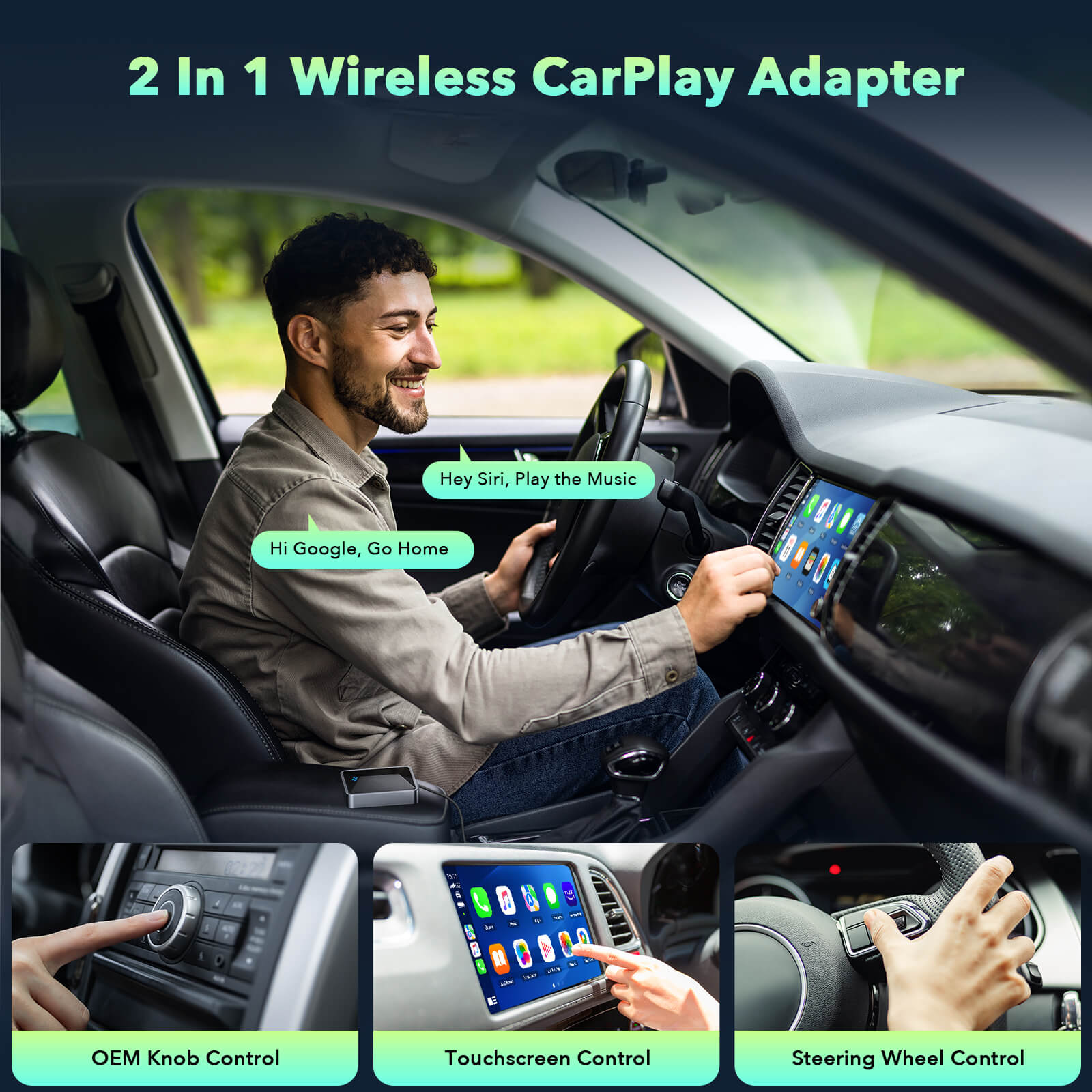 Wired to Wireless CarPlay Adapter
