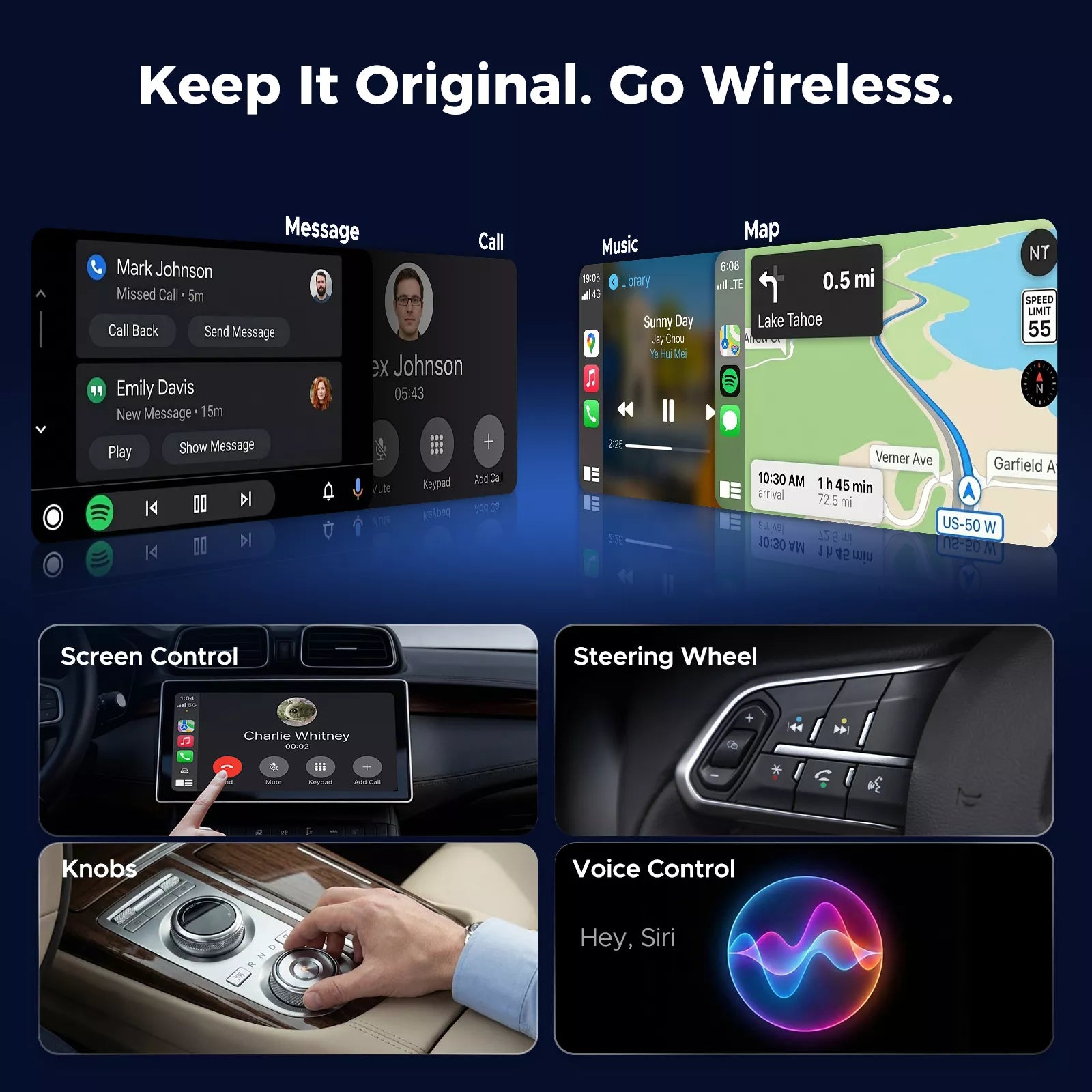 LAMTTO RC23 3-in-1 Magic Video Carplay Box for Streaming Netflix/YouTube/TikTok