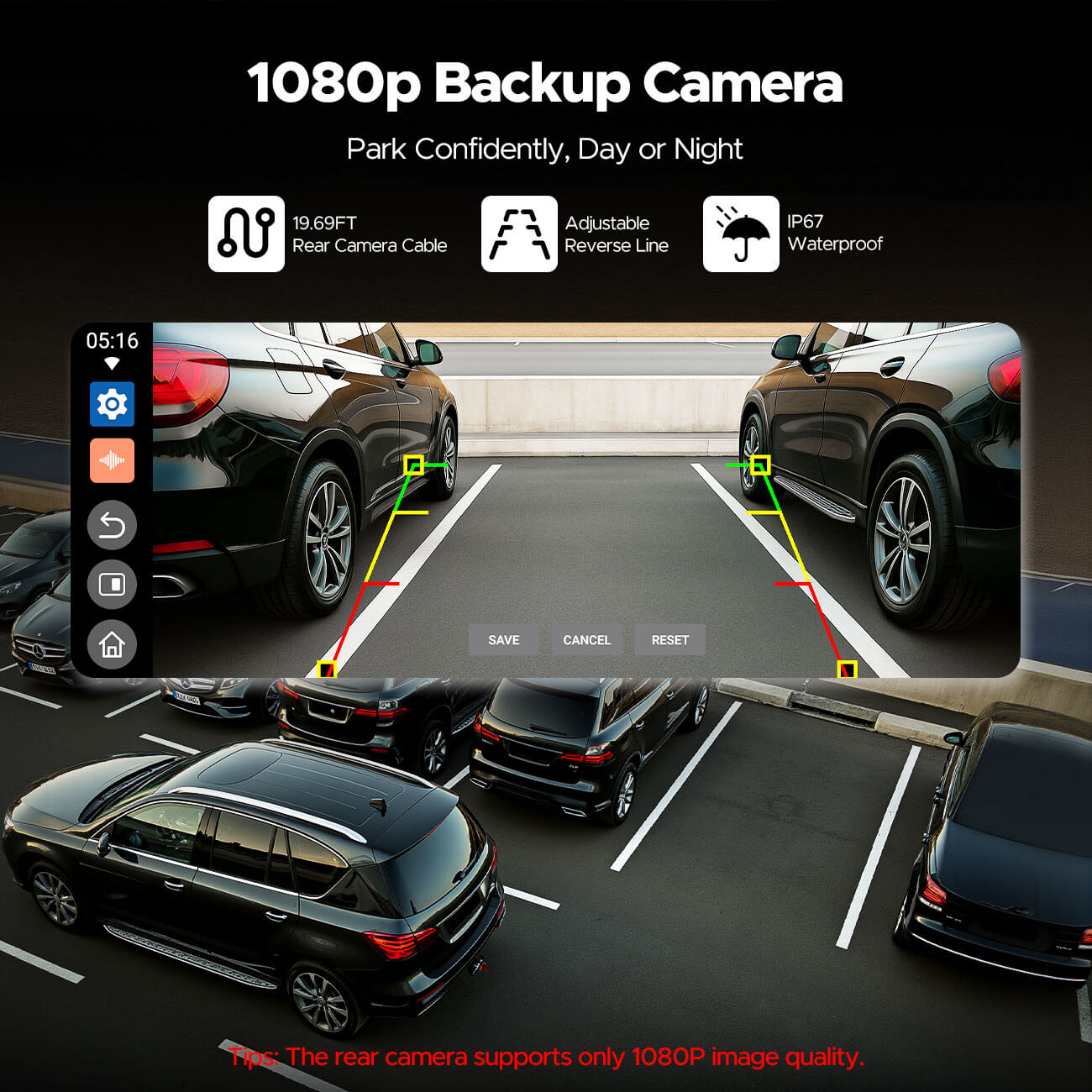 RC29 10.25'' Carplay Video Screen for car Built-in YouTube/Netflix with Rear Camera