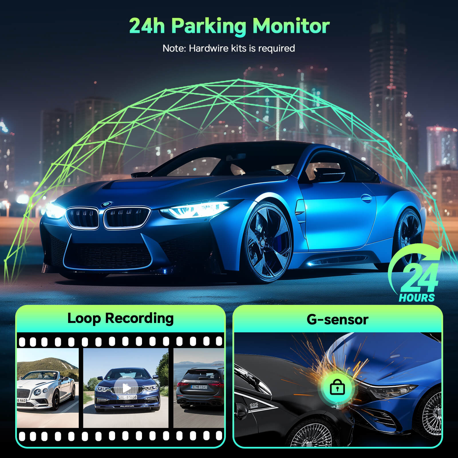 Carplay Android Auto With 4K Dual Dash Cam