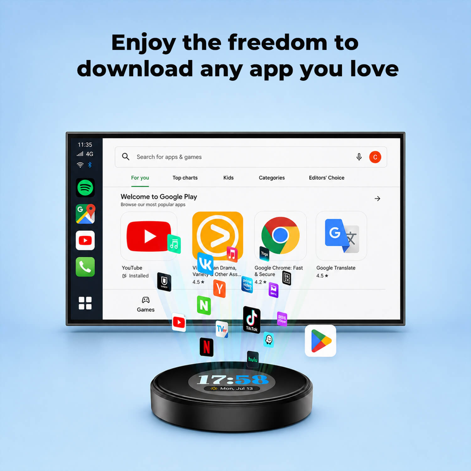 Lamtto RC31 5G LTE Smart Box for BMW & Wired CarPlay Cars