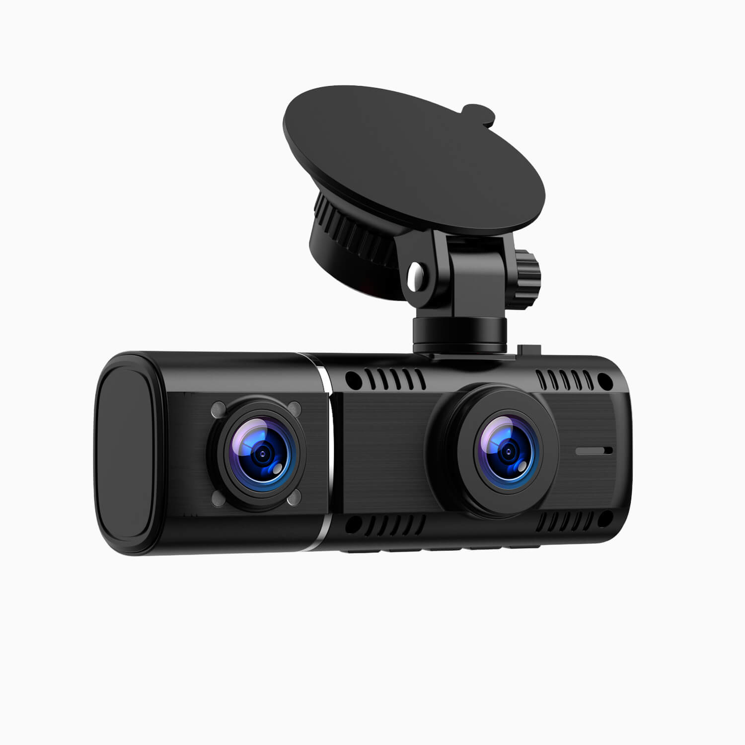 LAMTTO C300 3 Channel Front & Rear & Inside Dash Cam with 64GB SD Card