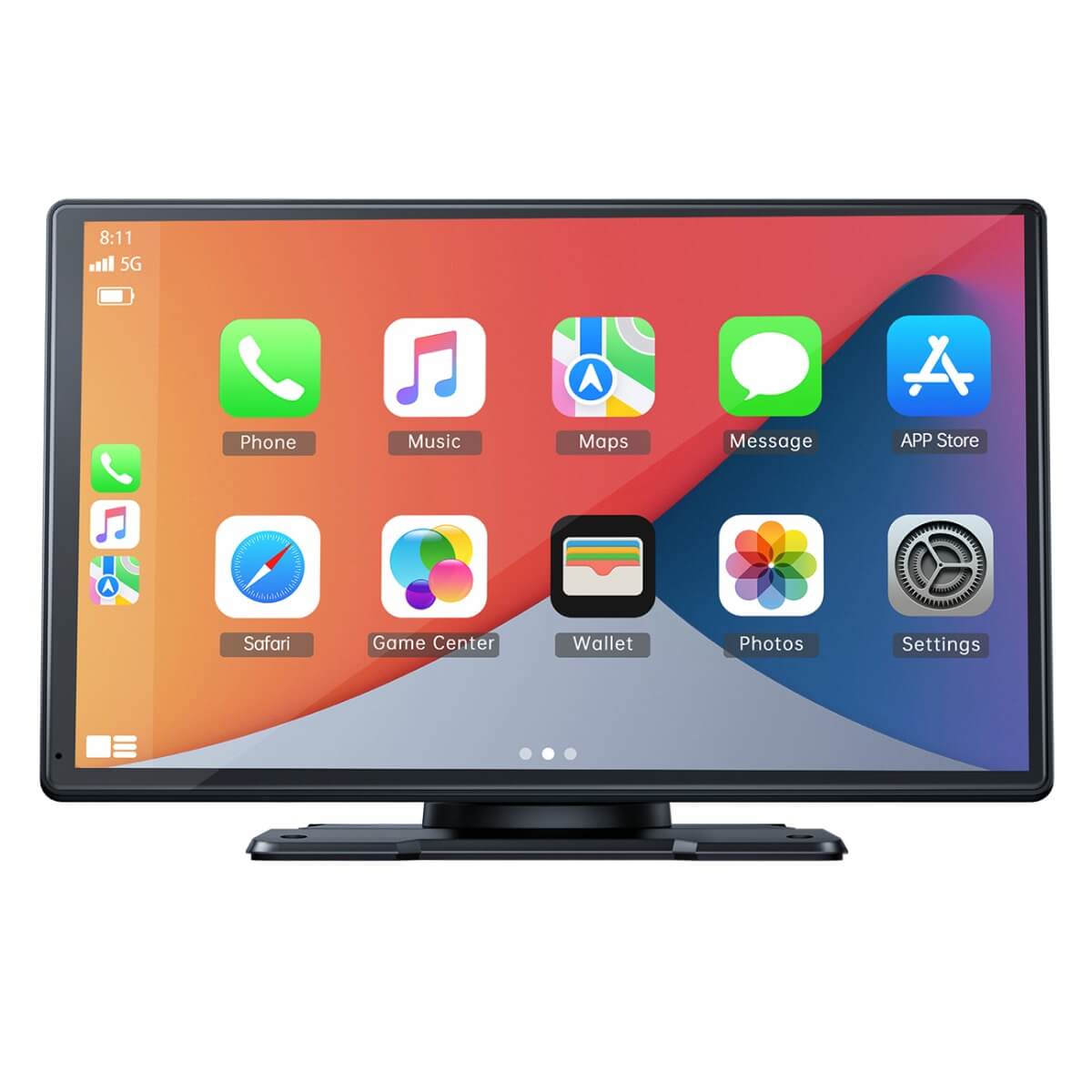 Lamtto RC07 9" Carplay & Android Auto Display with DVR Dual Cameras for All Vehicles