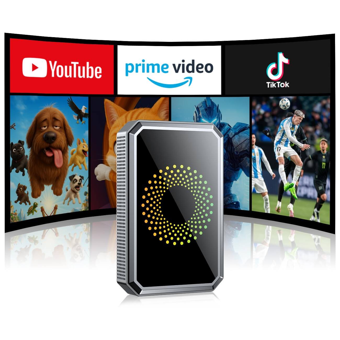 LAMTTO RC23 3-in-1 Magic Video Carplay Box for Streaming Netflix/YouTube/TikTok