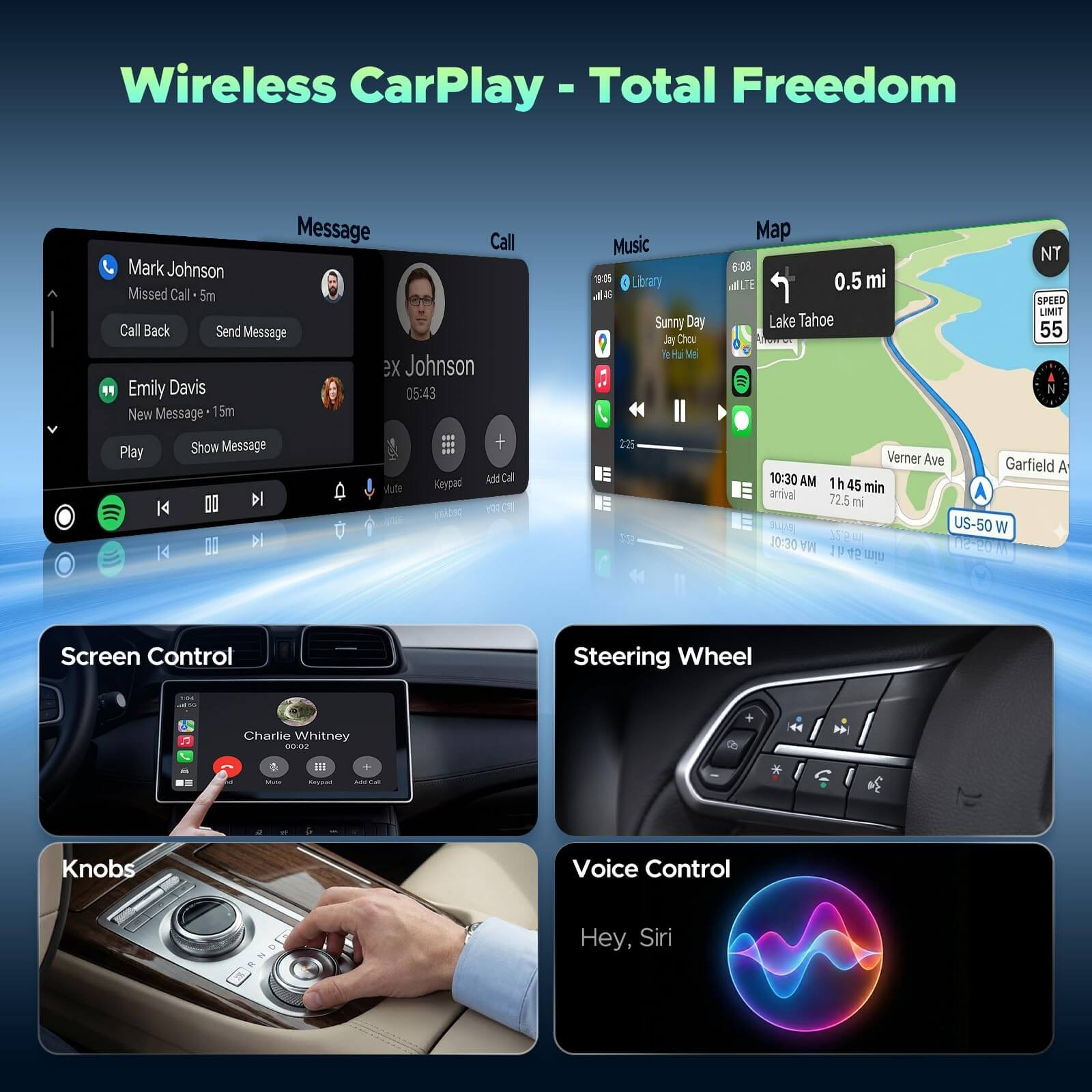 LAMTTO RC23 3-in-1 Magic Video Carplay Box for Streaming Netflix/YouTube/TikTok