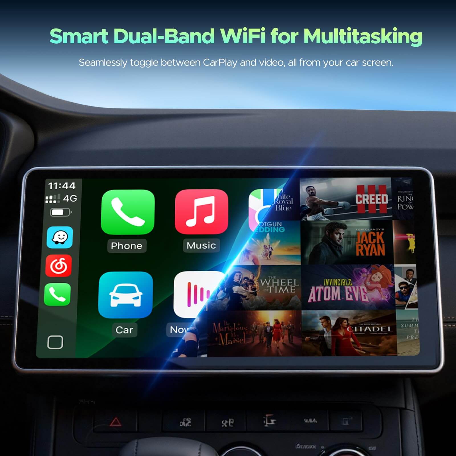 LAMTTO RC23 3-in-1 Magic Video Carplay Box for Streaming Netflix/YouTube/TikTok