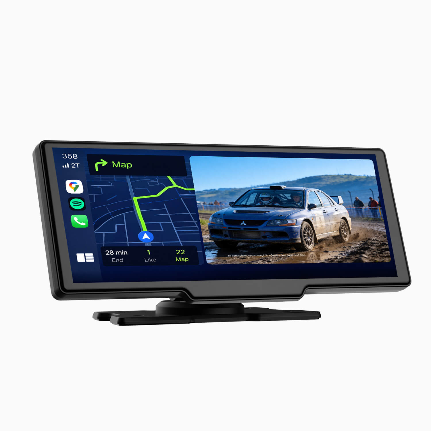 Lamto CarPlay Draadloze autoradio, A-pple, Android auto, voor motorfiets, 5,5 inch Carplay draagbaar met dashcam voor achter 2K 1080P, touchscreen, waterdicht IP67/Siri/64G TF Lamto CarPlay Draadloze autoradio, A-pple, Android auto, voor motorfiets, 5,5 inch Carplay draagbaar met dashcam voor achter 2K 1080P, touchscreen, waterdicht IP67/Siri/64G TF