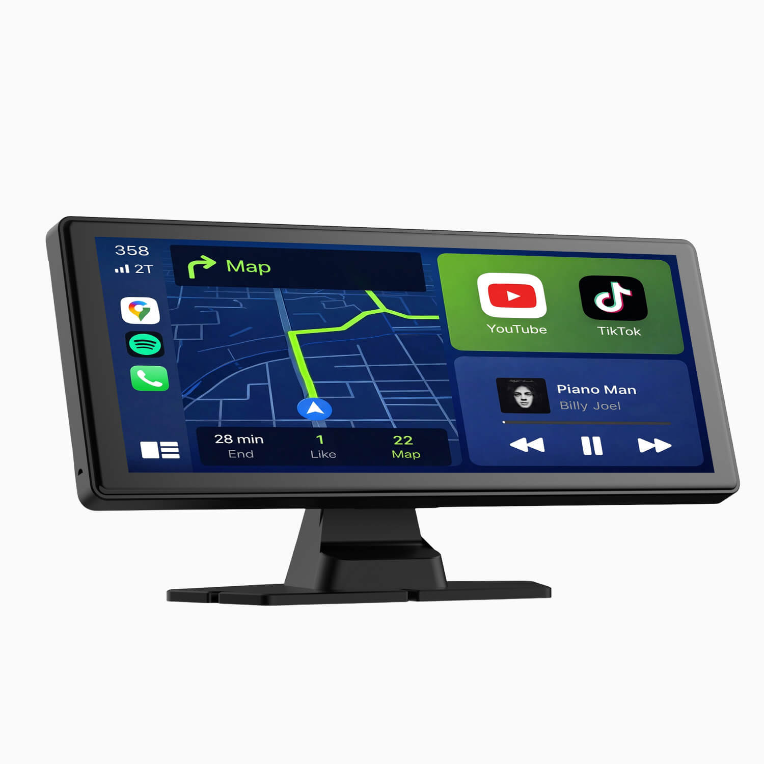 LAMTTO RC16 9.26" Wireless Car Stereo with Carplay & Android Auto for All Vehicles