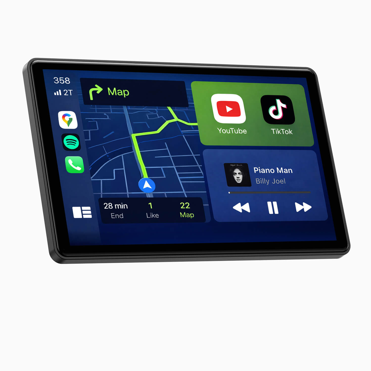 LAMTTO RC17 8" Smart Display For Car With Carplay Seamless Navigation & Entertainment