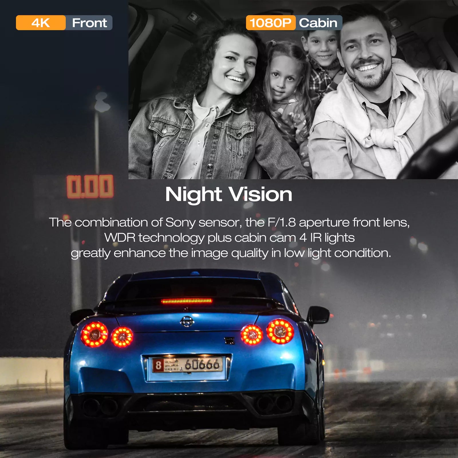 3 Channel 4K Car Camera