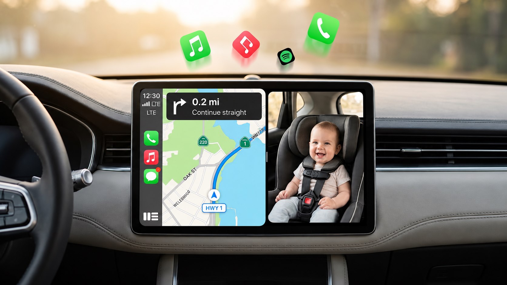 Keep Your Eyes on the Road: Meet the LAMTTO RC38 Wireless CarPlay & Baby Monitor Camera