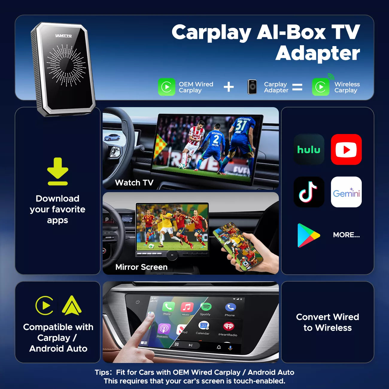 Carplay AI BOX TV adapter