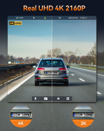 WiFi 4K Dash Cam