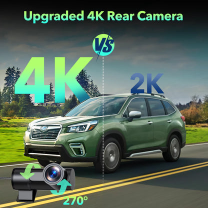 4K Front & Rear Dash Cam