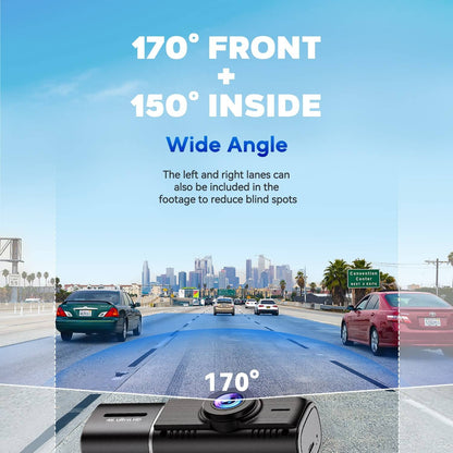 4K Front and Inside Dash Cam