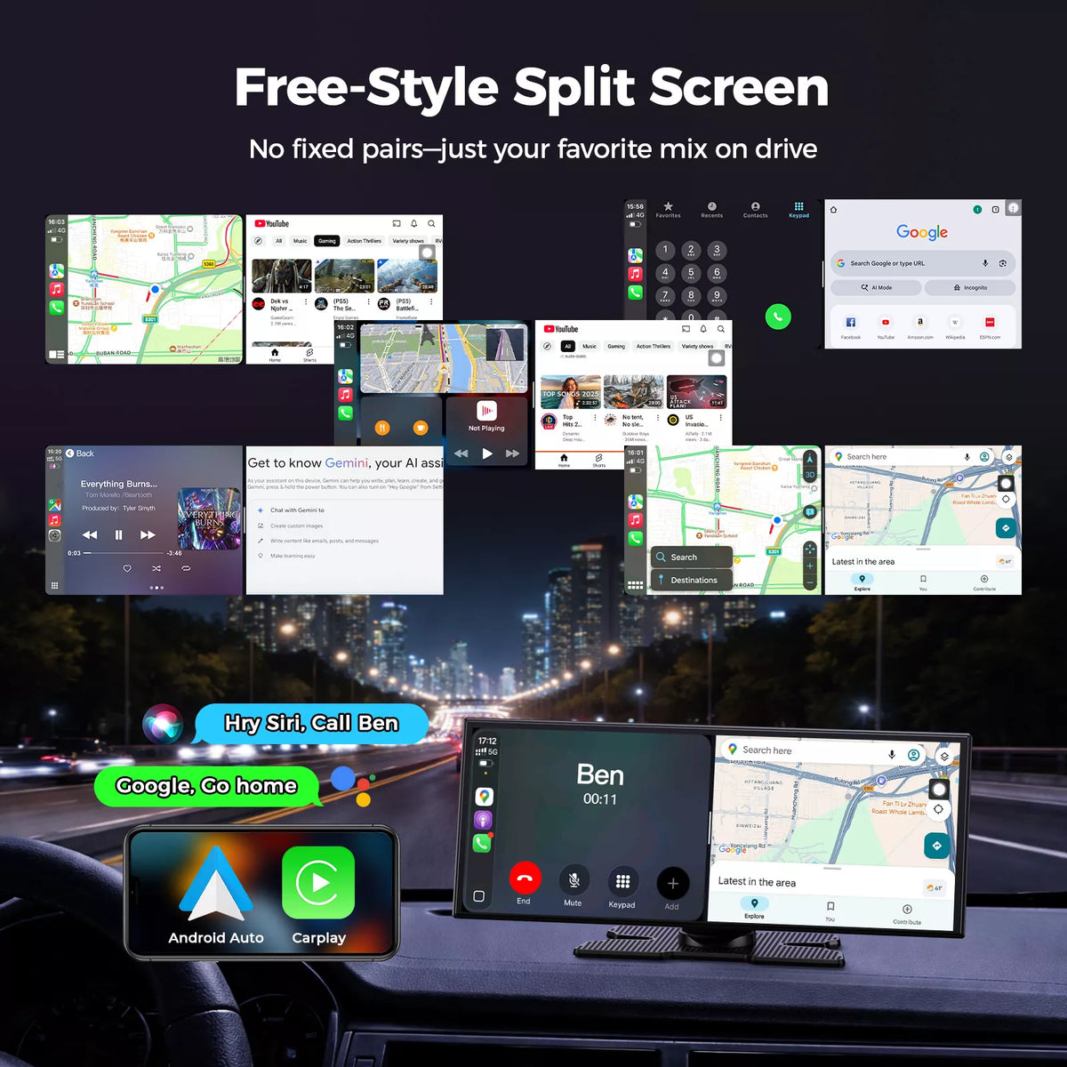 Wireless CarPlay connection on the LAMTTO RC32