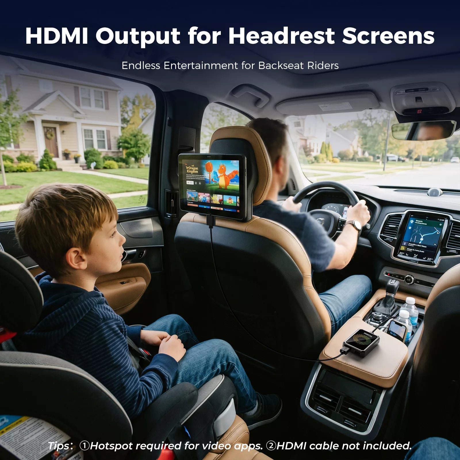 LAMTTO RC23 3-in-1 Magic Video Carplay Box for Streaming Netflix/YouTube/TikTok