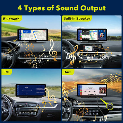 Carplay Screen With Dual Cam