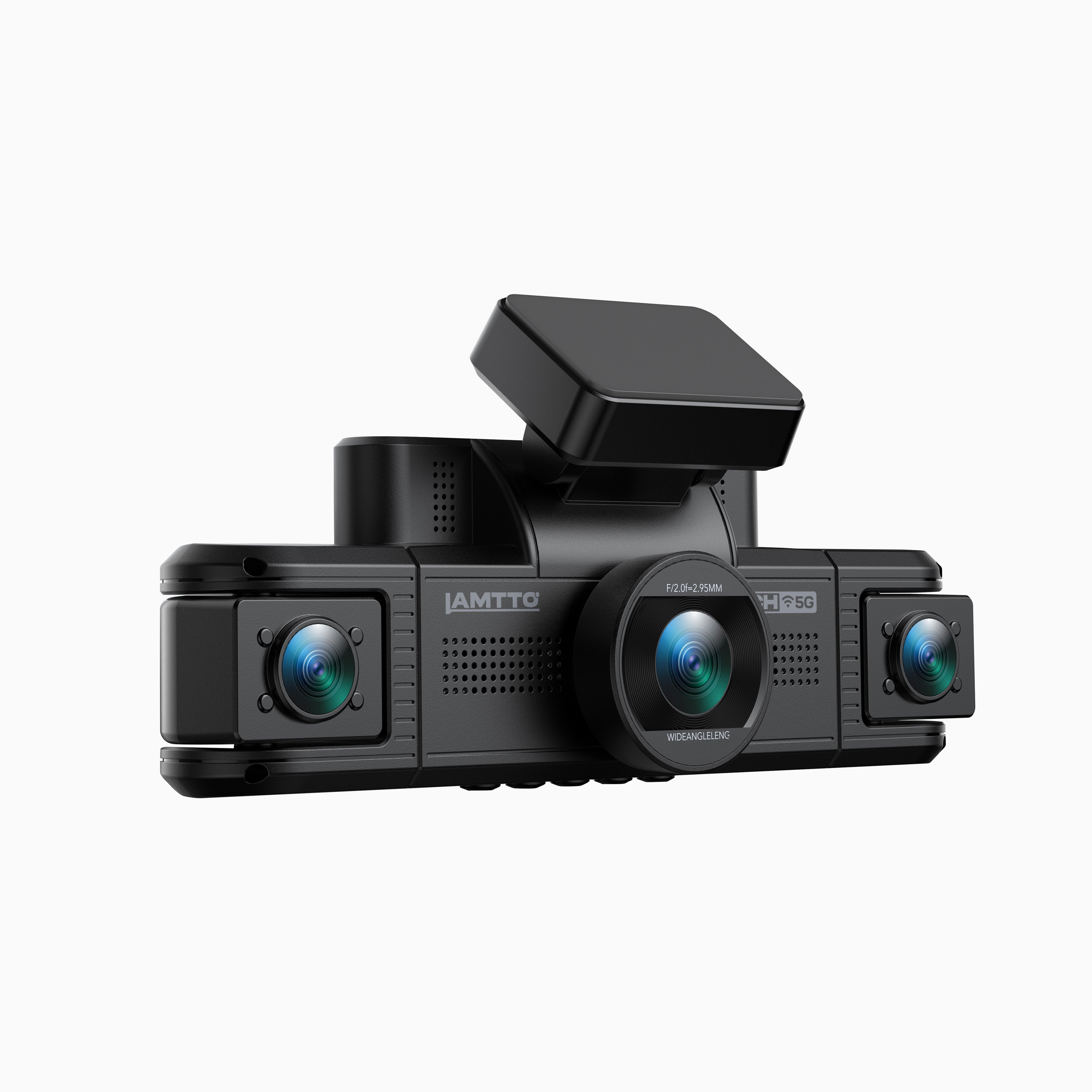 LAMTTO DC25 4 Channel Dash Cam – 360° Car Camera with WiFi