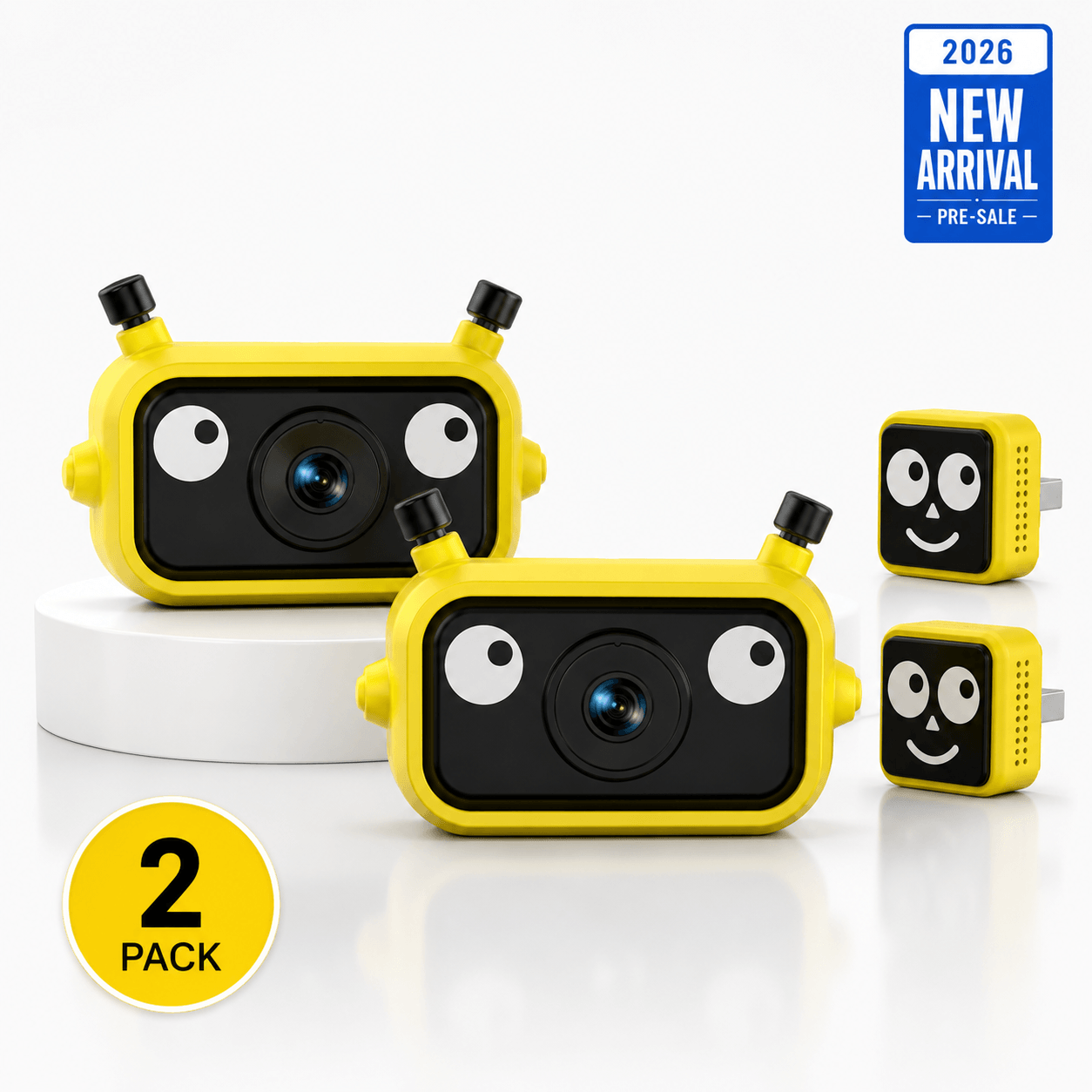 LAMTTO RC38 Baby Monitor Camera for Cars with Wireless CarPlay Adapter