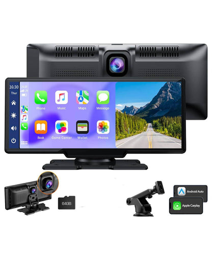 Lamtto RC06 9.26“ Wireless Car Stereo Carplay & Android Auto With Dual Cameras