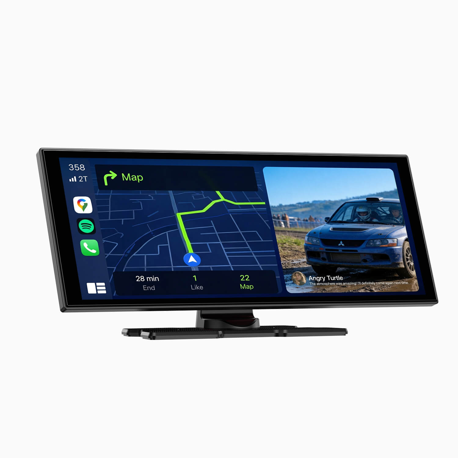 LAMTTO RC28 10.25" CarPlay Display with In-Cell Touch Screen & 2.5K Dual Dashcam