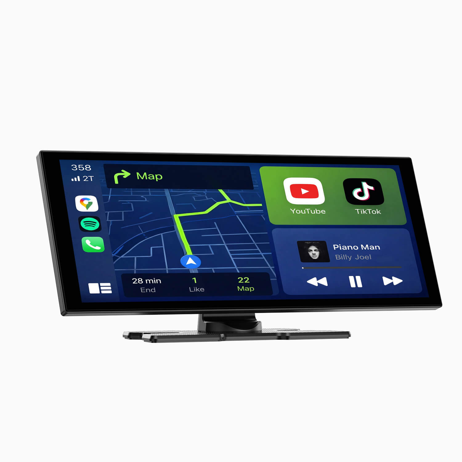 LAMTTO RC29 10.25'' Carplay Video Screen for car Built-in YouTube/Netflix with Rear Camera
